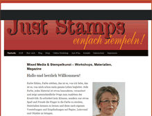 Tablet Screenshot of just-stamps.de